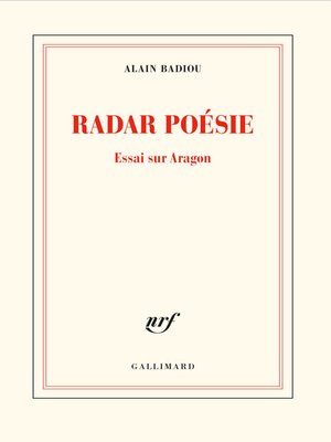 cover image of Radar poésie